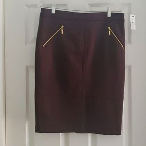 Suede skirt